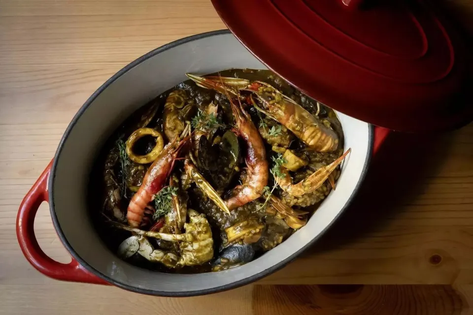 Casa Maiansの海鮮の米料理